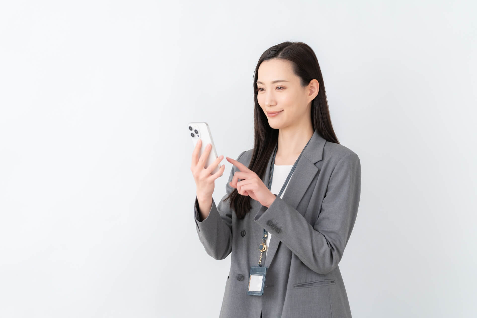 女性　スマホ