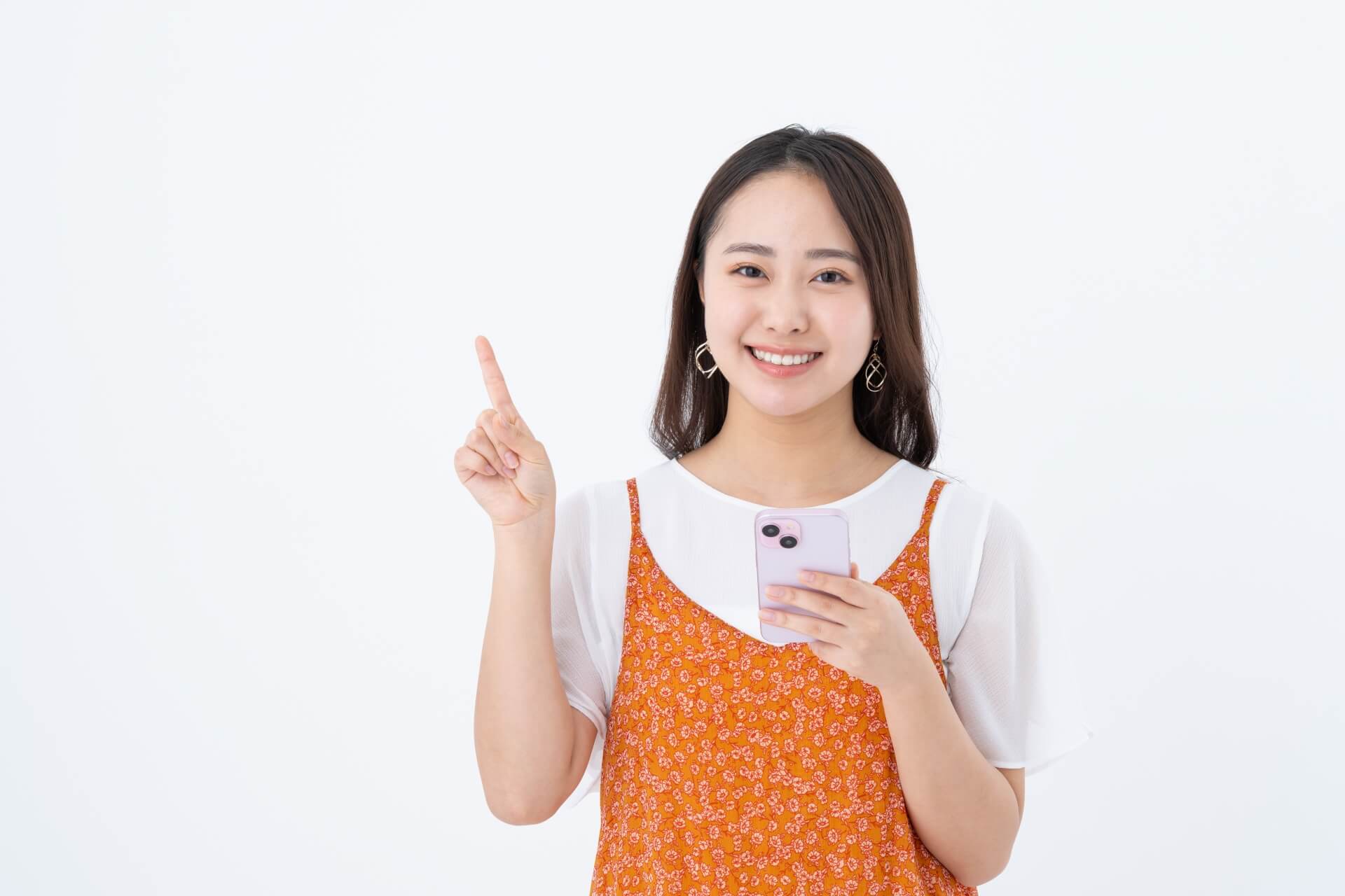 女性　携帯