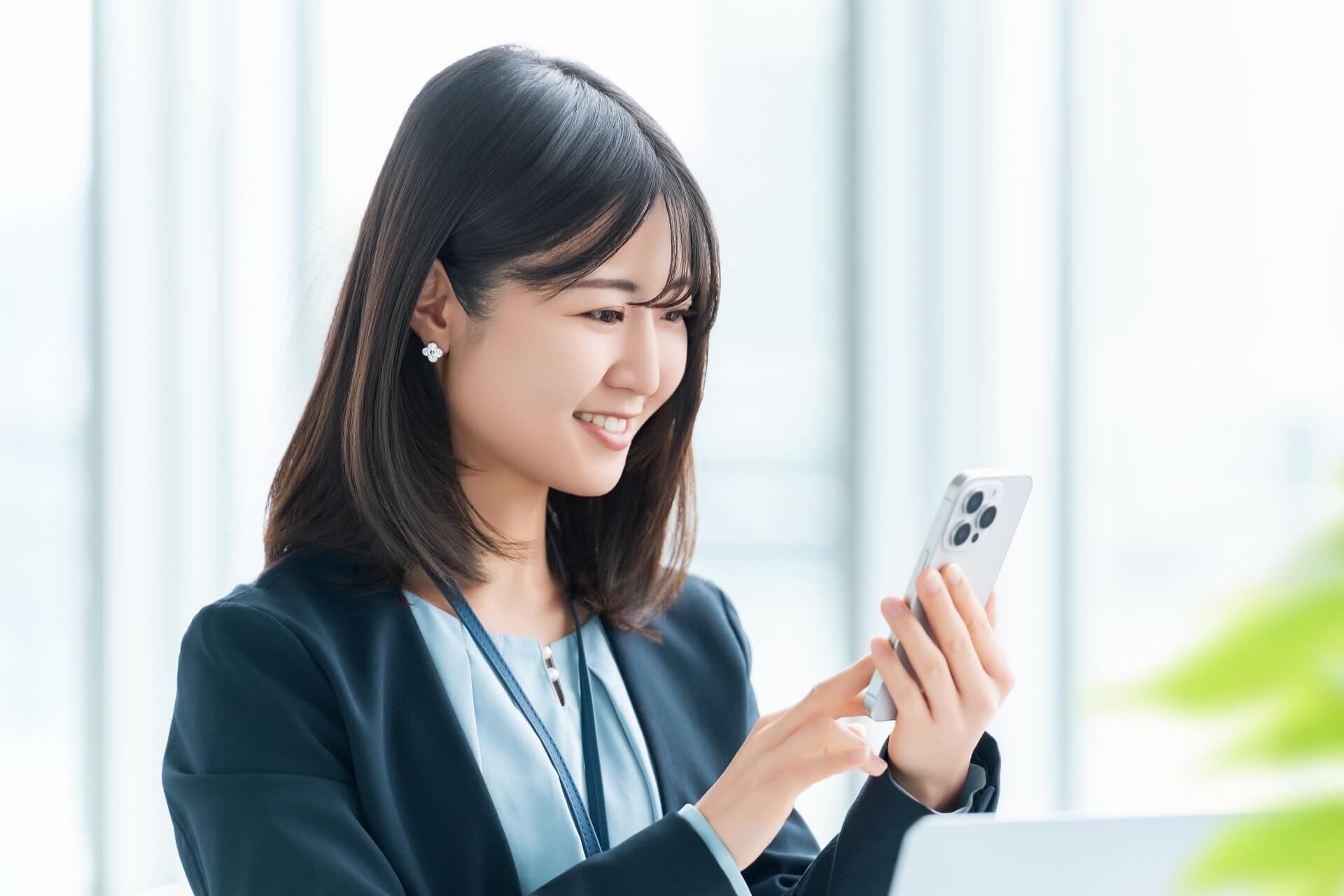 スマホ 女性